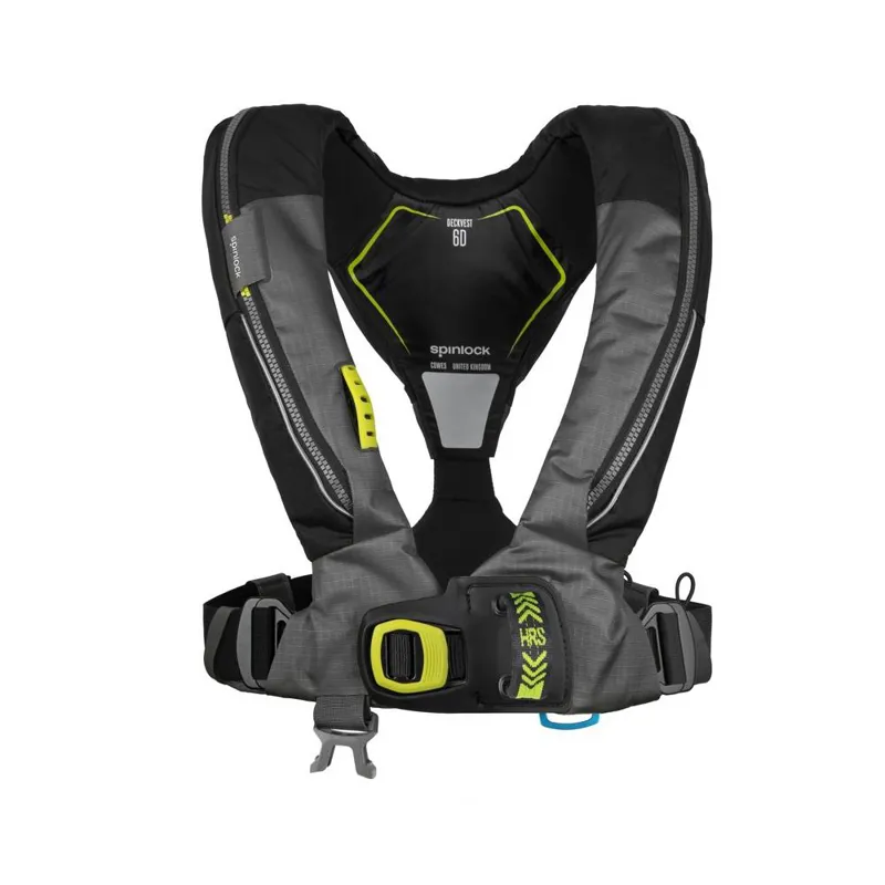 Spinlock Deckvest 6D Life Jacket with HRS - Charcoal